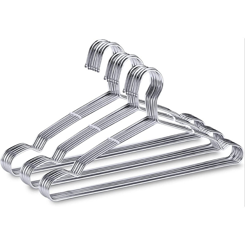 Rebrilliant Stainless Steel Strong Metal Coat Hanger ,HeavyDuty, NonSlip, SpaceSaving Clothes